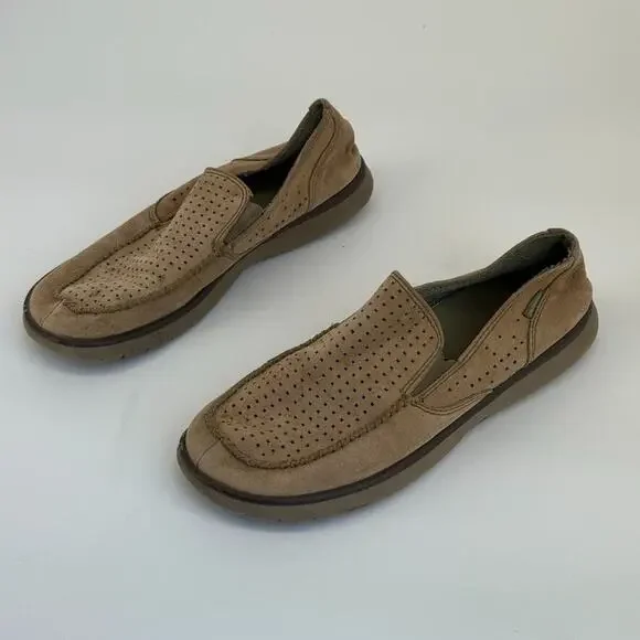 Patagonia Mens Shoes Size 12 Maui Slip On Loafer Perforated Comfort Beige - Picture 8 of 16